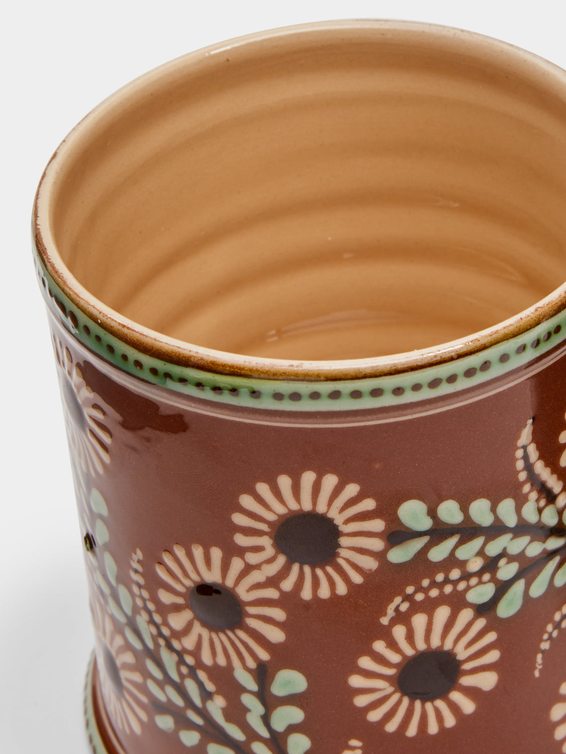 Poterie d’Évires - Flowers Hand-Painted Ceramic Small Jar -  - ABASK