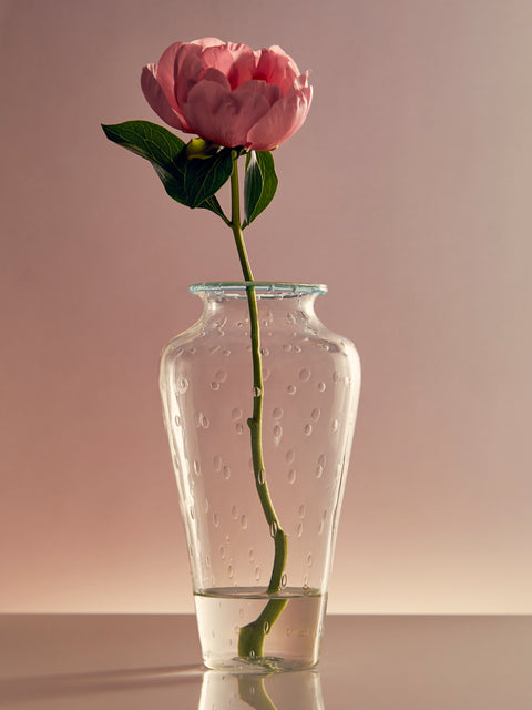 Antique and Vintage - 1950s Barovier & Toso Murano Glass Vase - Clear - ABASK