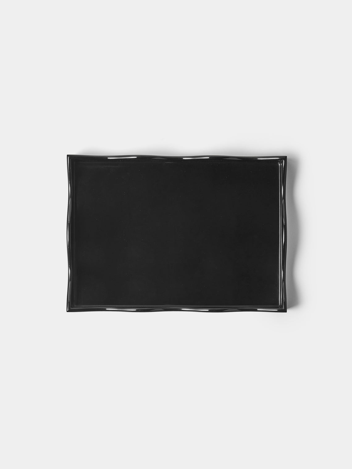 The Lacquer Company - Belle Rives Lacquered Small Tray - Black - ABASK - 