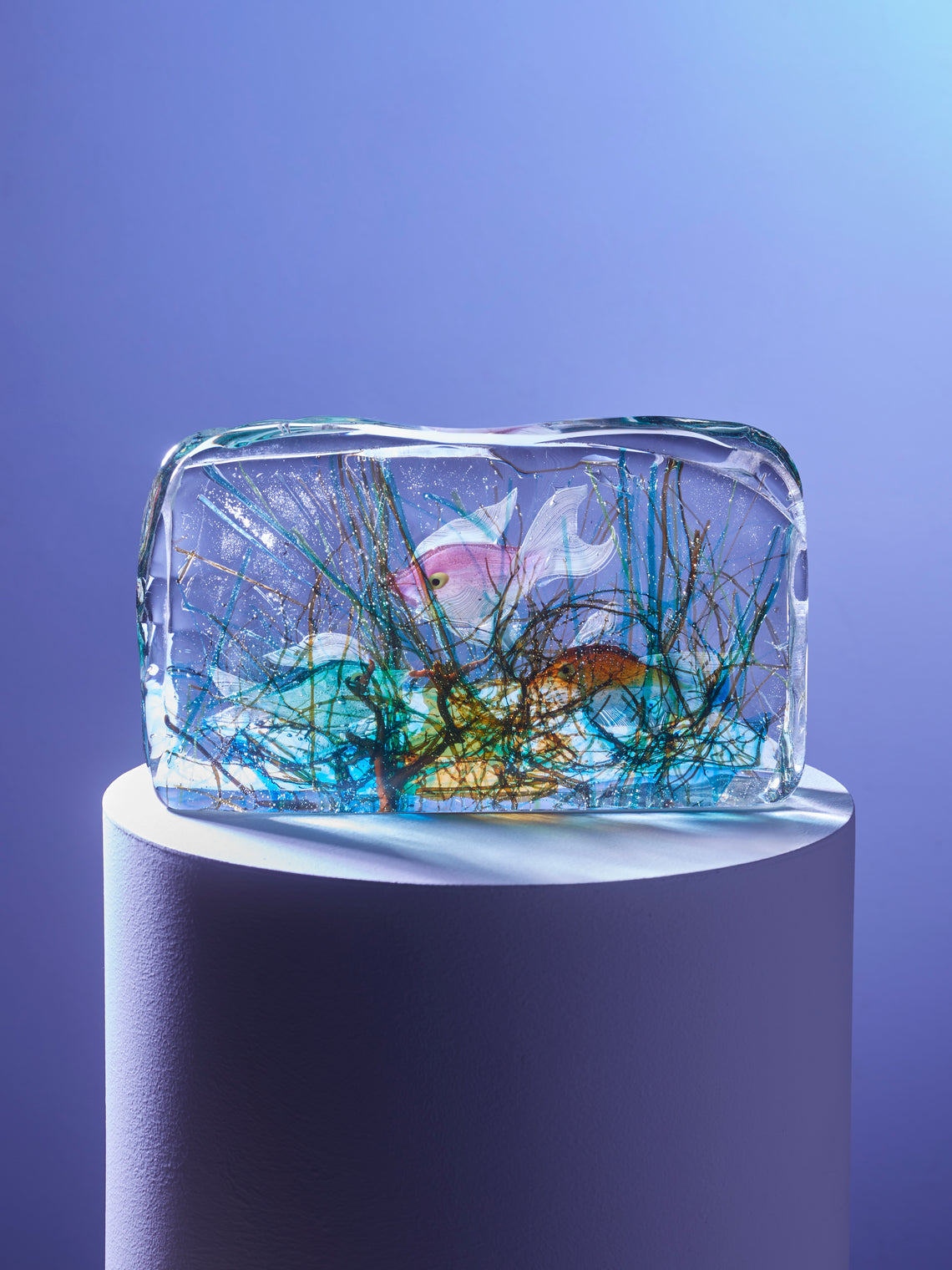 Antique and Vintage - 1950s Alfredo Barbini Murano Aquarium Paperweight -  - ABASK