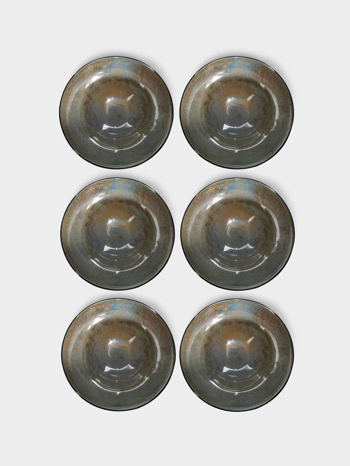Mervyn Gers Ceramics - Hand-Glazed Ceramic Deep Bowls (Set of 6) -  - ABASK