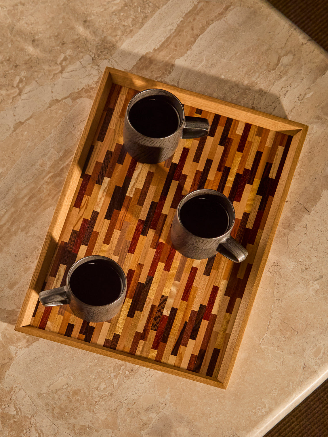 Mori Kougei - Poke Wood Rectangular Tray -  - ABASK