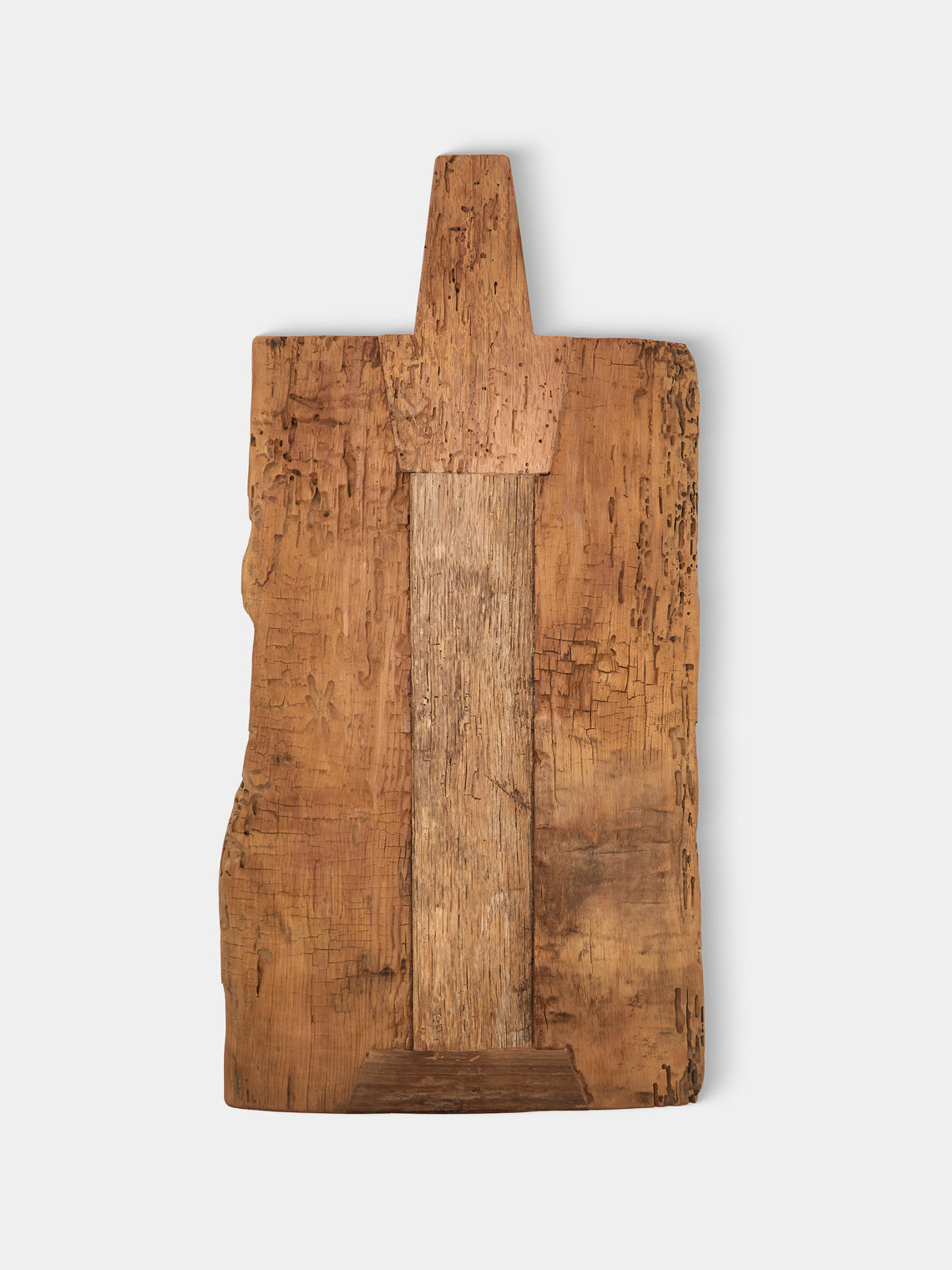 Art Brugi - Hand-Carved Antique Oak and Chestnut Serving Board - Brown - ABASK