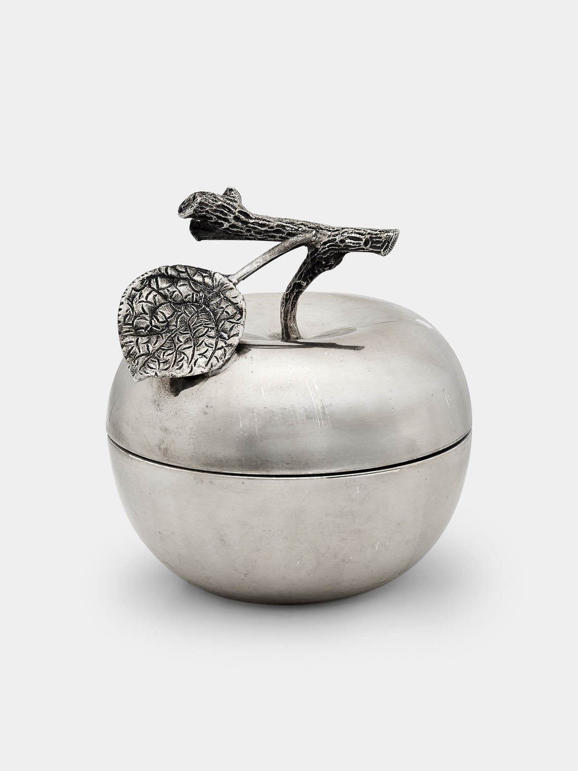 Antique and Vintage - 1900s Apple Silver Box -  - ABASK - 