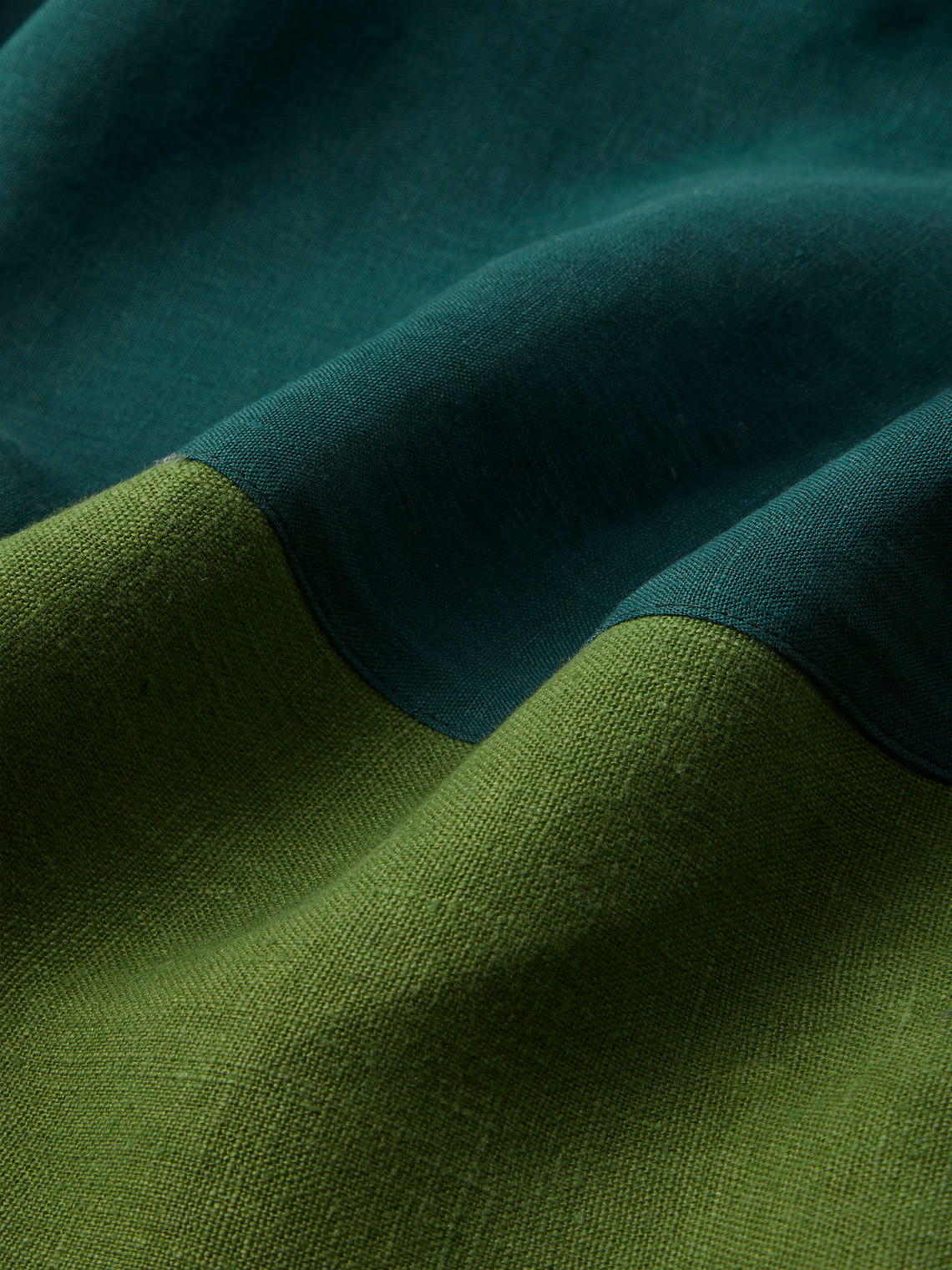 Borgo delle Tovaglie - Bauhaus Linen Rectangular Tablecloth - Green - ABASK