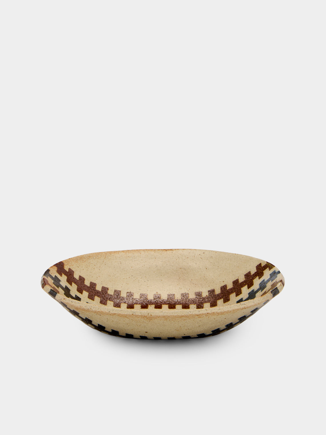 Makidani-gama - No. 1 Nerikomi Ceramic Medium Oval Bowls (Set of 5) - Multiple - ABASK