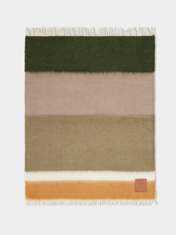 Loewe Home - Mohair Striped Blanket -  - ABASK
