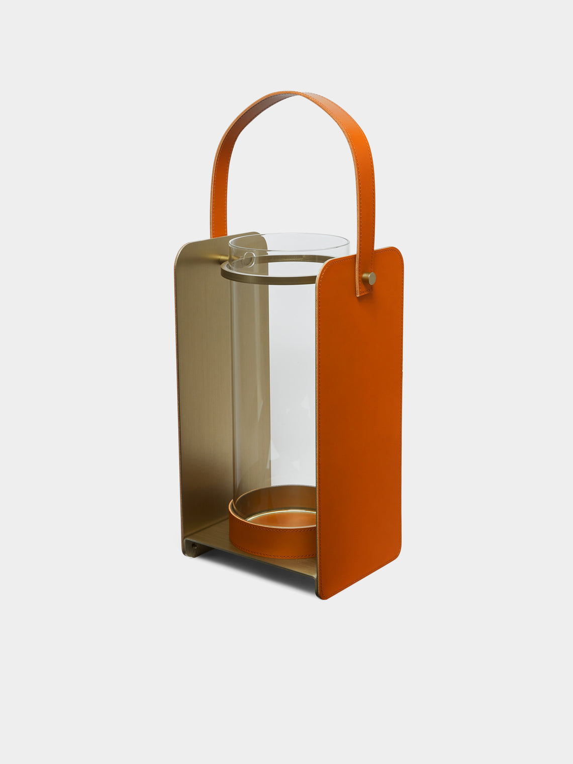 Rabitti 1969 - Lumen Glass and Leather Medium Lantern -  - ABASK