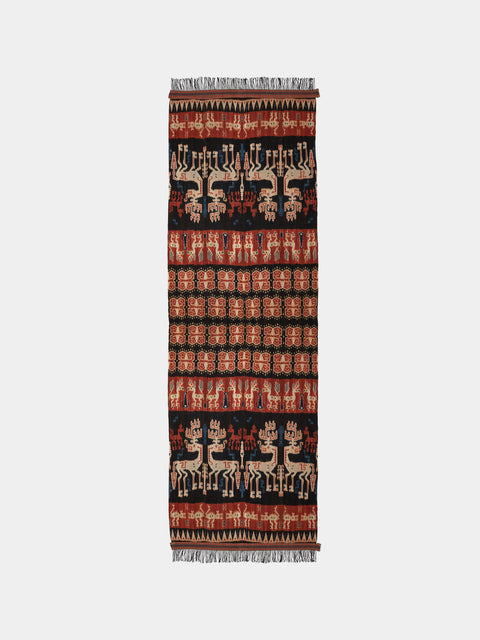 R Collective - Njara Mahang Ikat Cotton Bed Blanket (90.5in/2.3m) - Multiple - ABASK - 