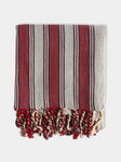 Mizar & Alcor - Terra Handwoven Linen and Cotton Towels (Set of 2) - Red - ABASK - 