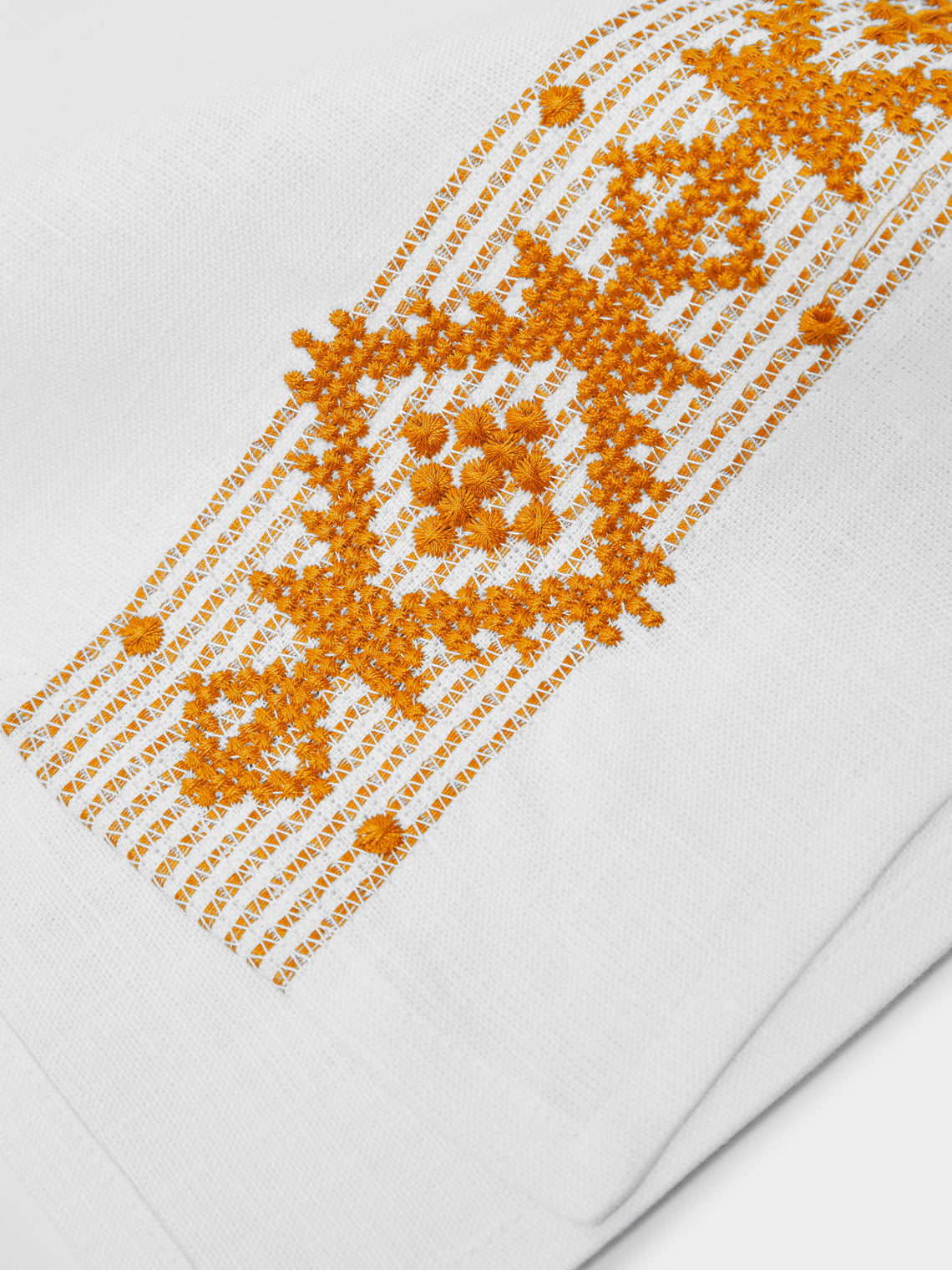 The Table Love - Folklore Hand-Embroidered Linen Napkins (Set of 4) -  - ABASK