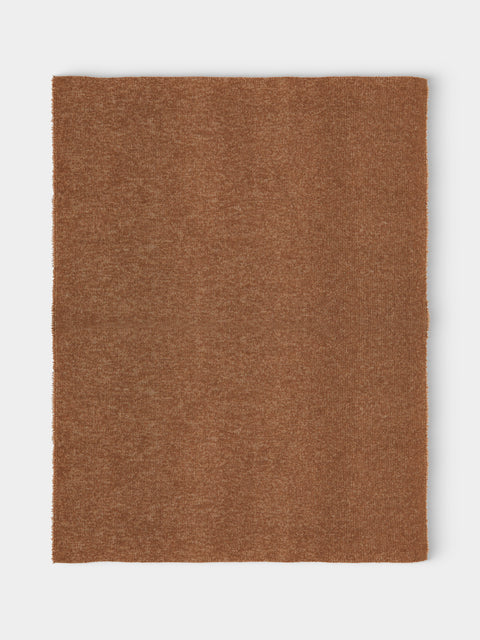 Alonpi - Peaks Cashmere and Silk Blanket (78.5in/2m) - Orange - ABASK