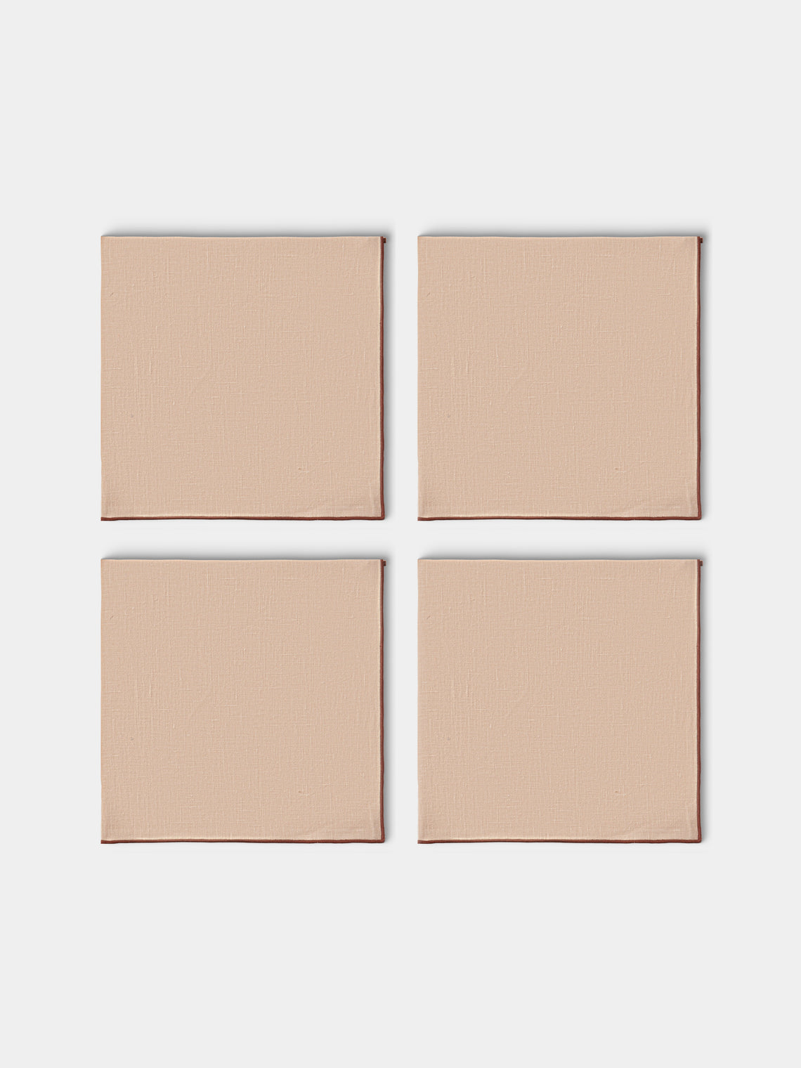 Borgo delle Tovaglie - Filo Linen Extra Large Napkins (Set of 4) - Pink - ABASK - 