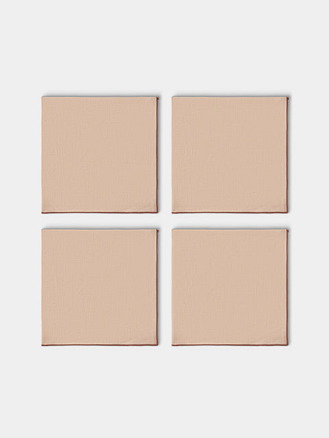 Borgo delle Tovaglie - Filo Linen Extra Large Napkins (Set of 4) - Pink - ABASK - 