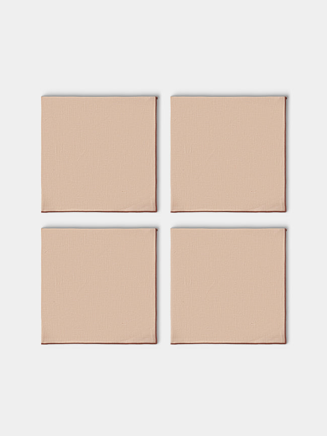 Borgo delle Tovaglie - Filo Linen Extra Large Napkins (Set of 4) - Pink - ABASK - 