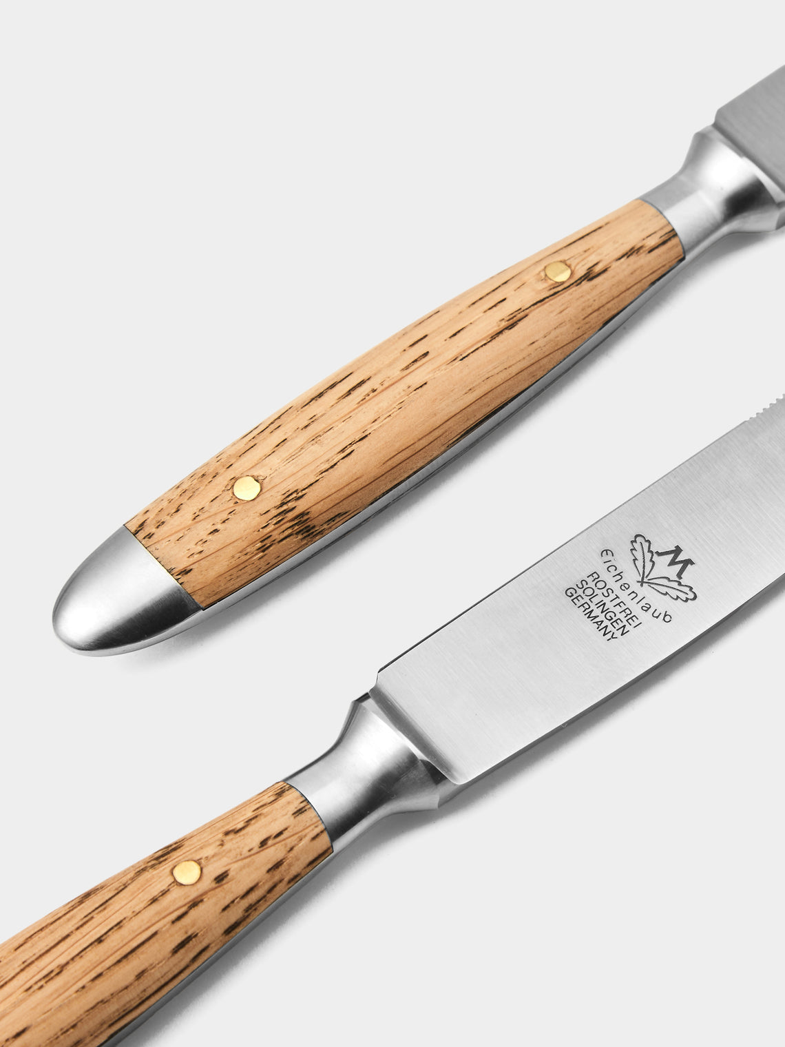 Eichenlaub - Light Oak Old German Steak Cutlery (Set of 4 Pieces) - Natural - ABASK