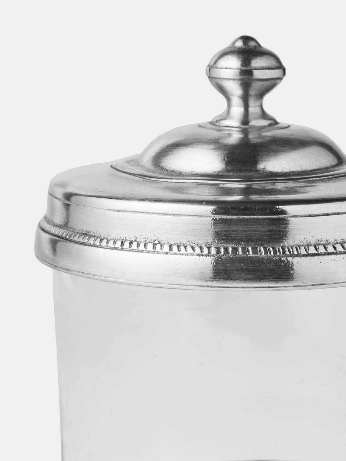 Cosi Tabellini - Toscana Pewter Cotton Wool Jar - Silver - ABASK