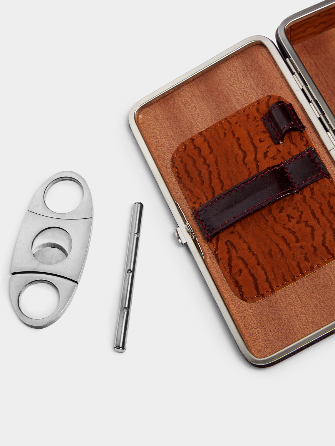 F. Hammann - Leather Cigar Case (3 Cigars) -  - ABASK