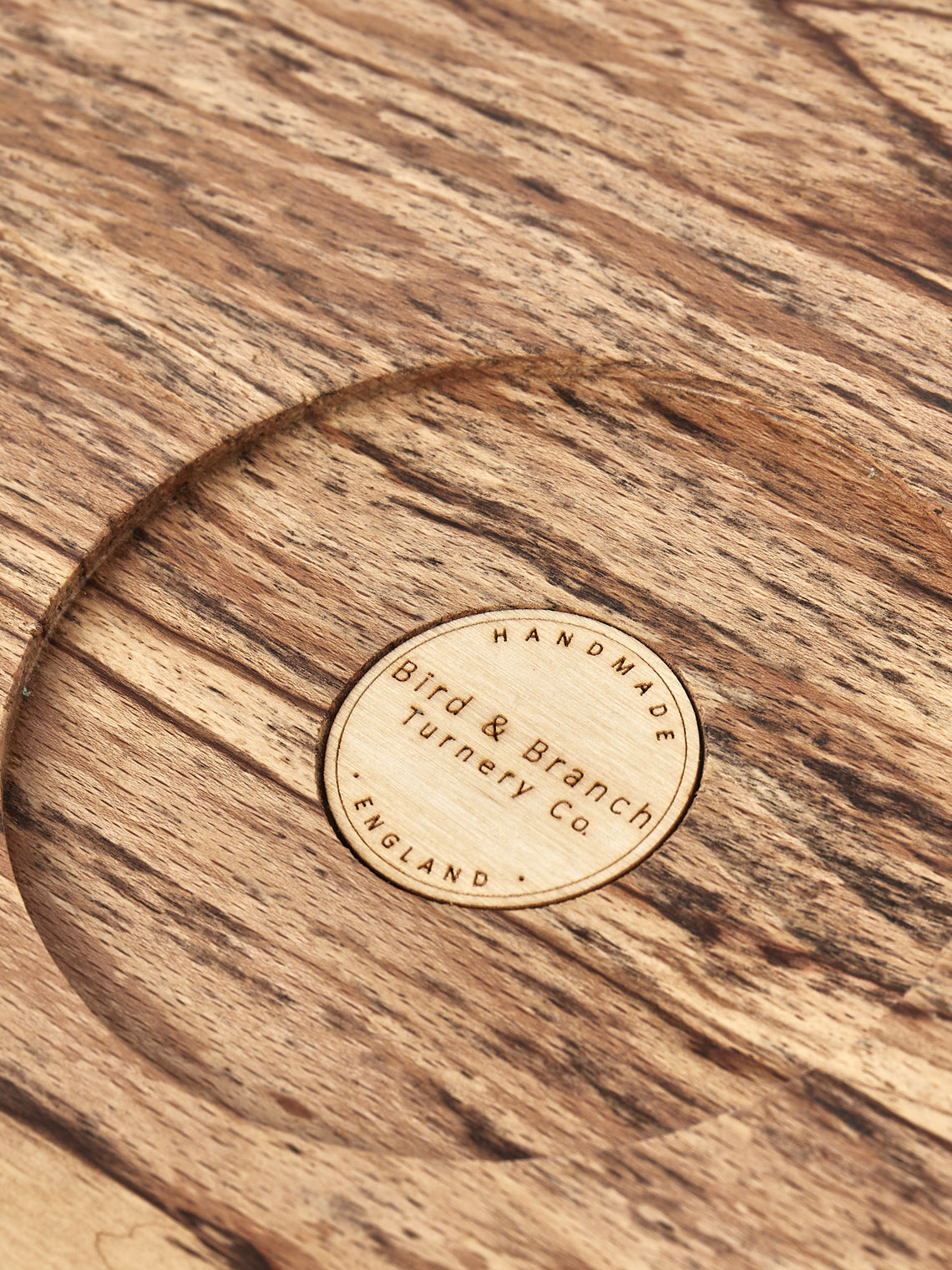 Bird & Branch - Fairlight Spalted Beech Wood Extra Large Platter - Natural - ABASK