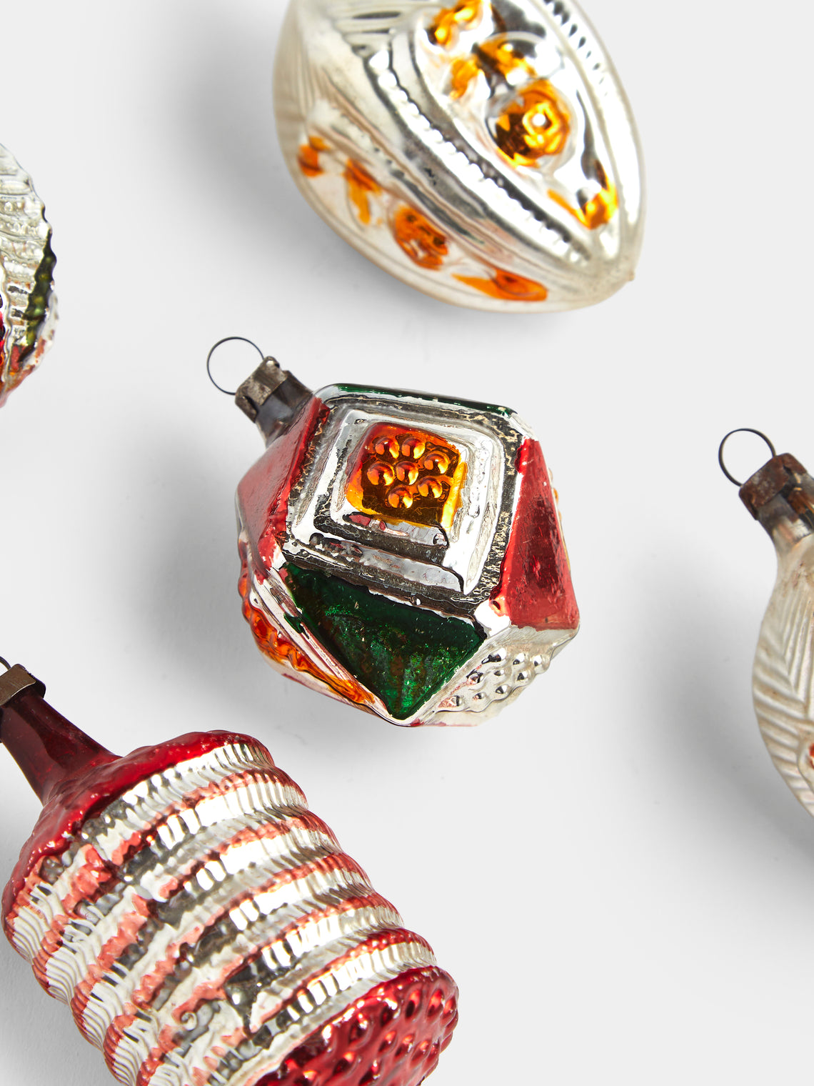 Antique and Vintage - Early-20th-Century Christmas Glass Baubles (Set of 10) - Multiple - ABASK