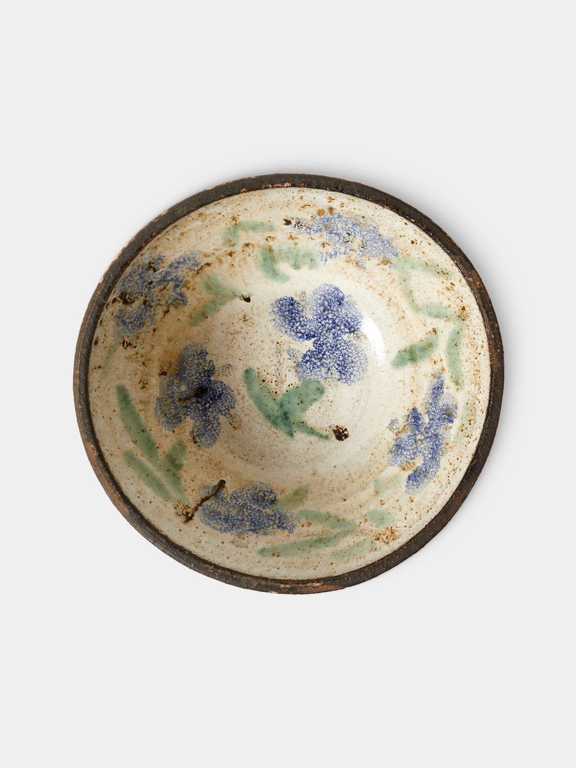 Antique and Vintage - Mid-Century Albert Thiry Ceramic Bowl - Beige - ABASK
