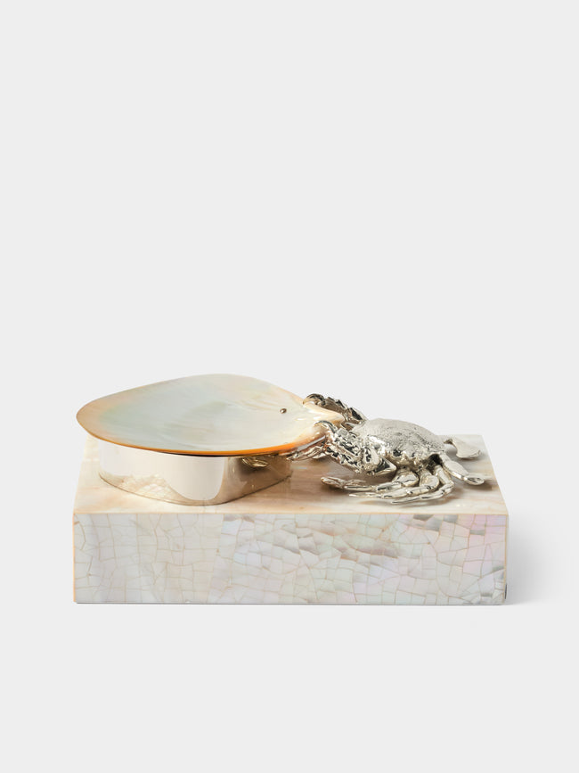 Objet Luxe - Hermes Crab Mother-of-Pearl Caviar Dish - Ivory - ABASK - 
