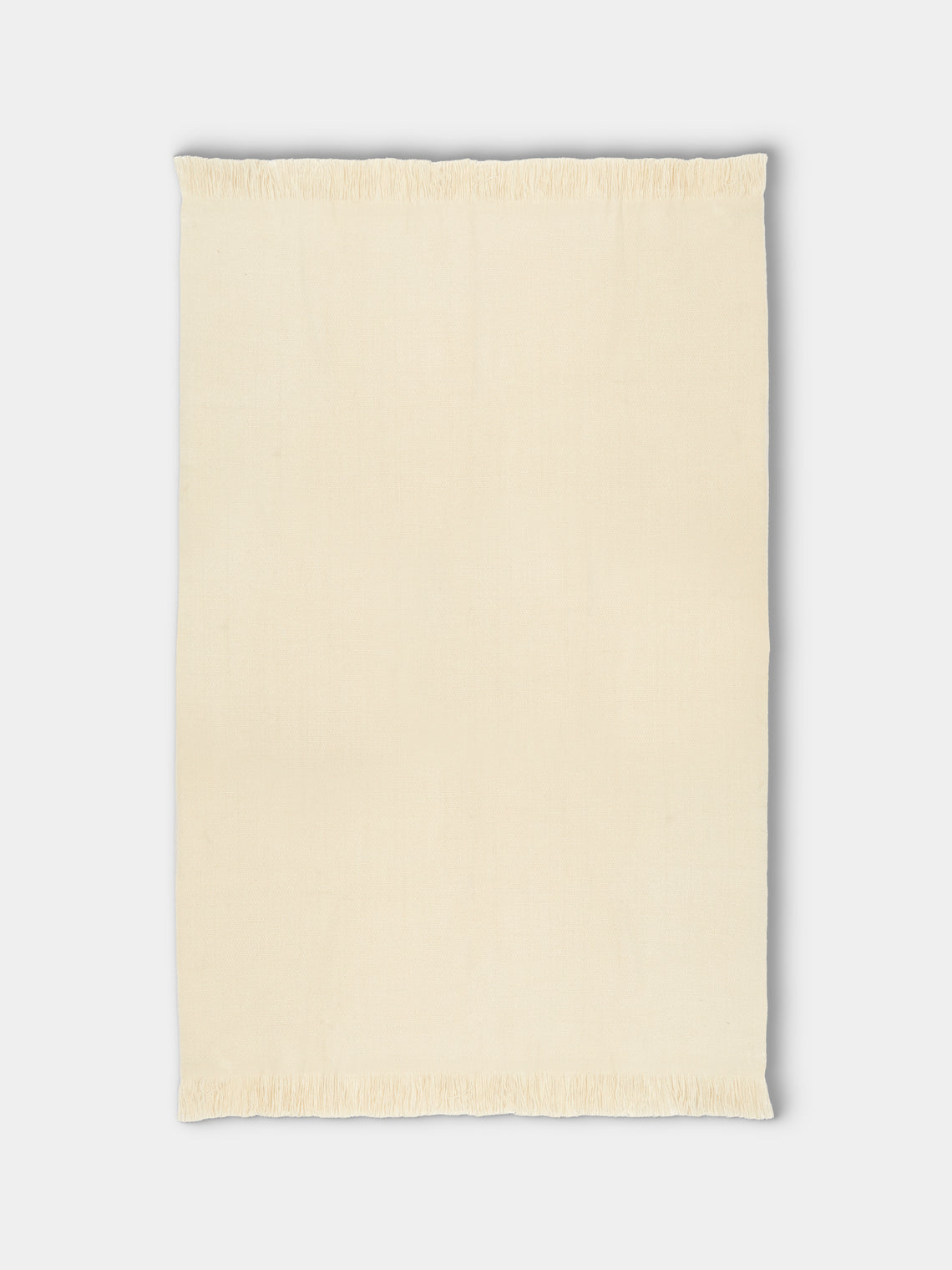 Denis Colomb - Hand-Spun Cashmere Blanket (79in/2m) - Cream - ABASK - 