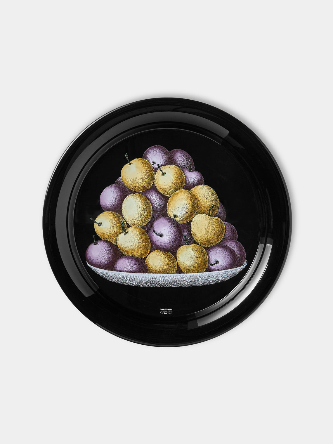 Fornasetti - Prugne Wood Round Tray - Multiple - ABASK - 