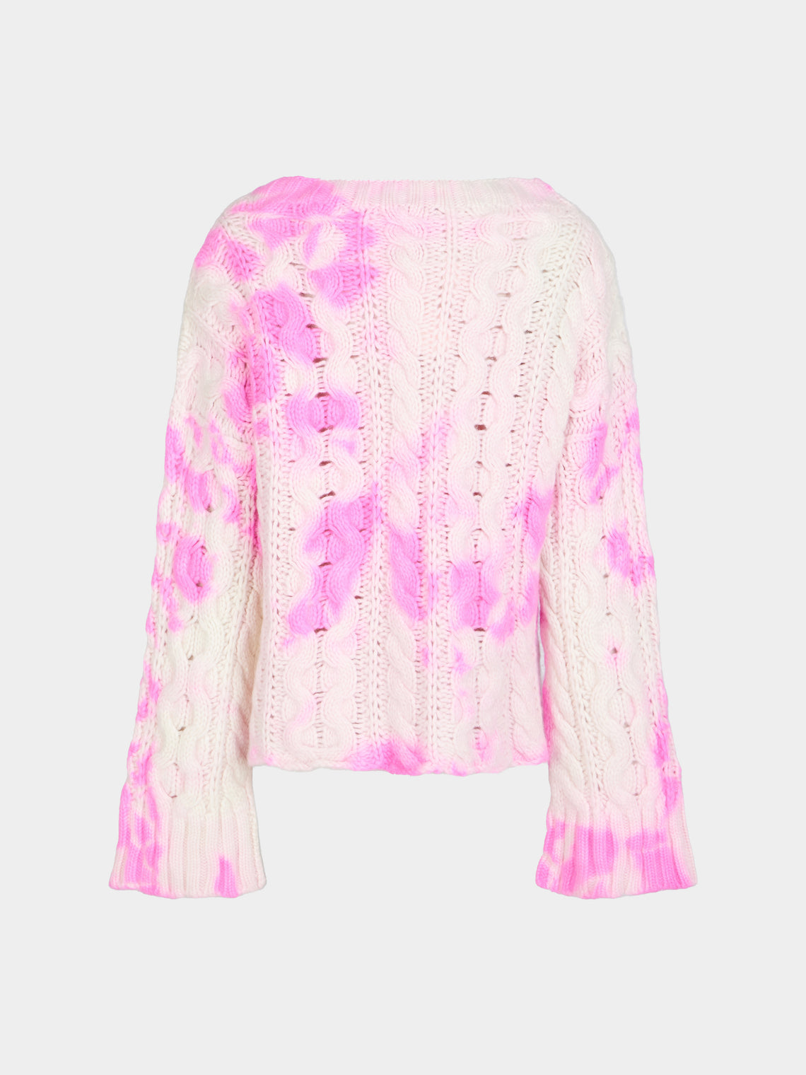 Suzusan - Shibori Chunky Cashmere Sweater  | Size: S - Pink - ABASK