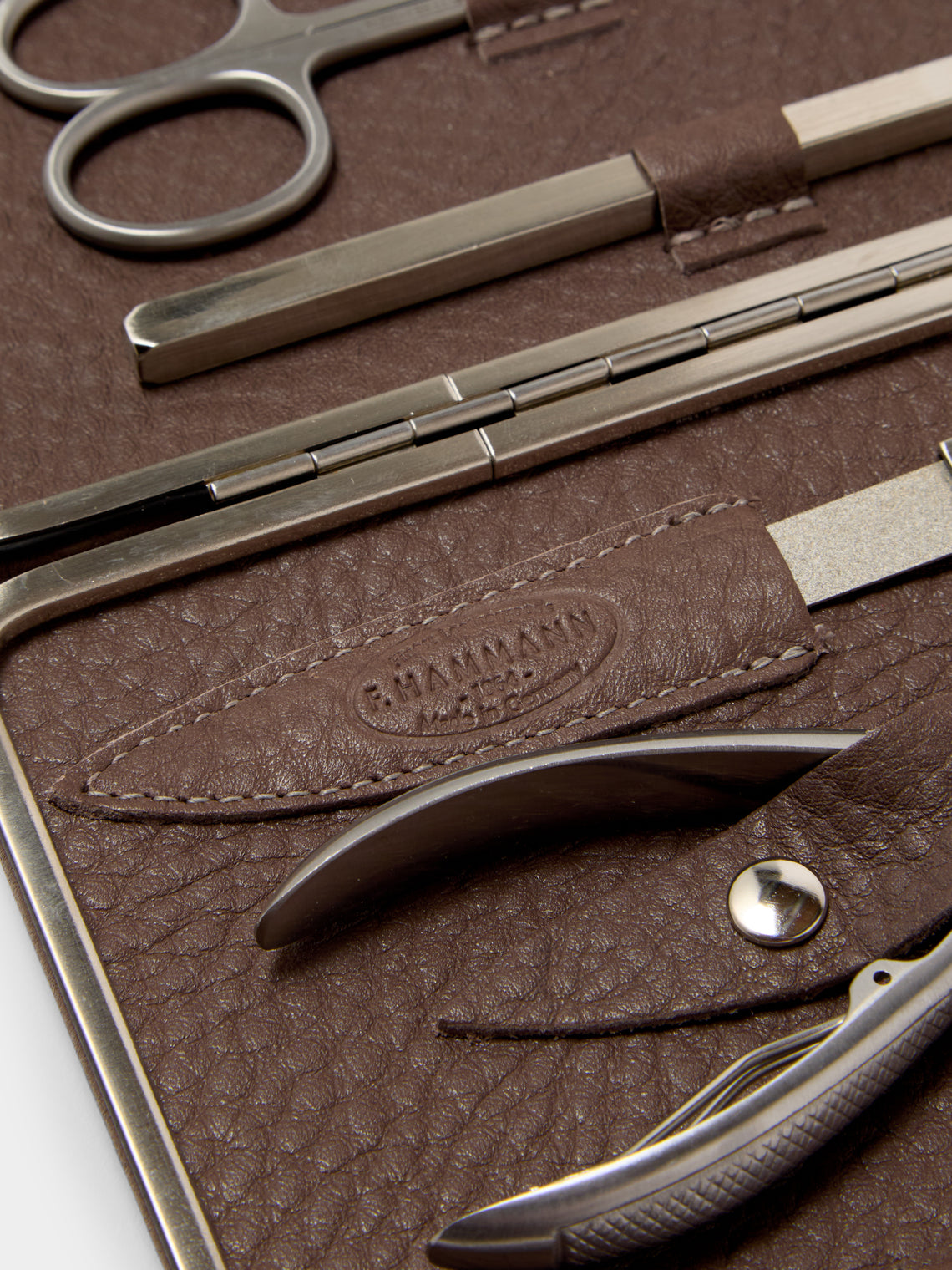 F. Hammann - Leather Large Manicure Set - Taupe - ABASK