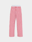 Sebline - Marocaine Hand-Embroidered Cotton Pyjama Trousers | Size: M/L -  - ABASK - 