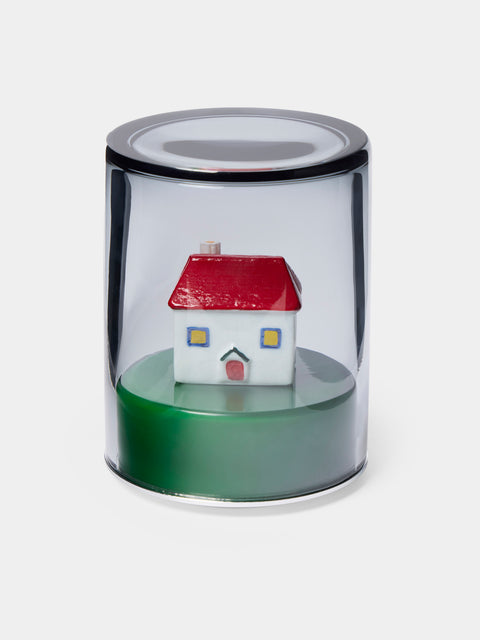 Green Wolf Lighting by Solange Azagury-Partridge - Home Hand-Blown Murano Glass Portable Table Light - Green - ABASK - 