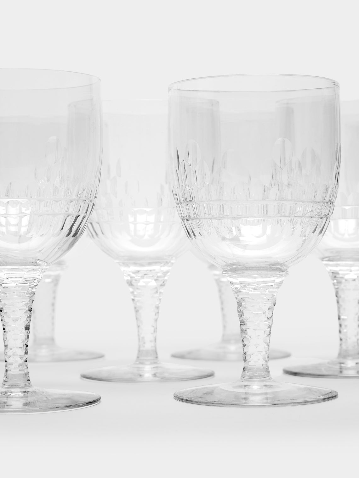 Antique and Vintage - 1920s Baccarat Crystal Wine and Liqueur Glasses (Set of 16) -  - ABASK