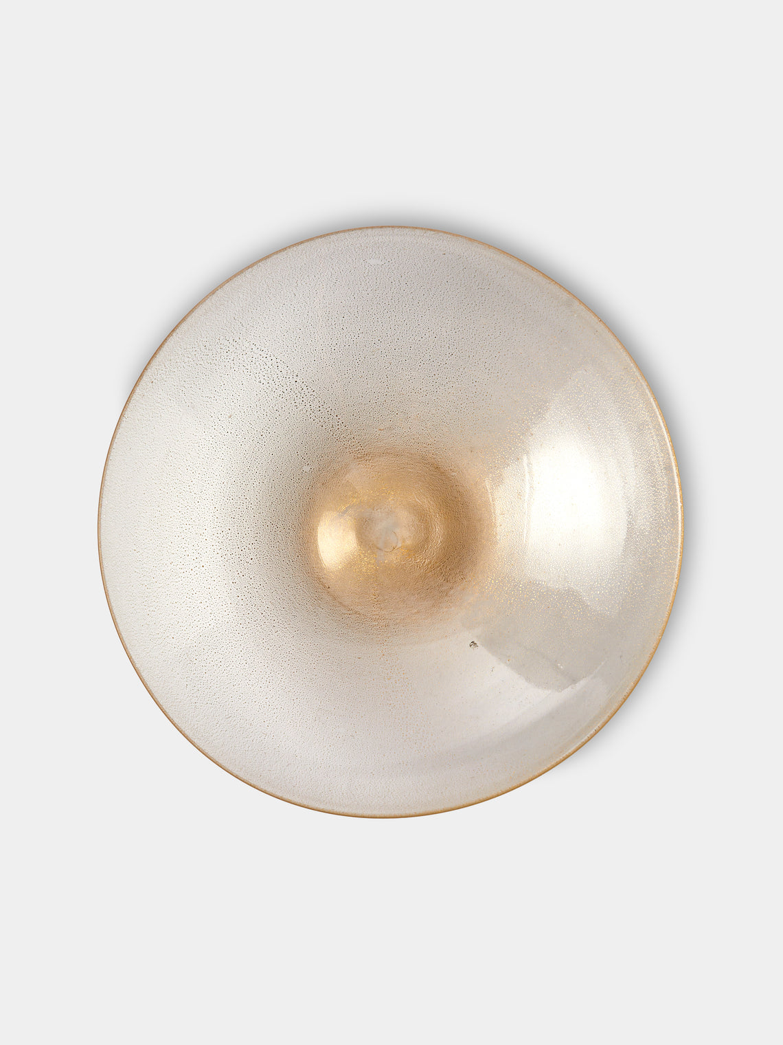 Antique and Vintage - 1960s Murano Glass Bowl - Gold - ABASK