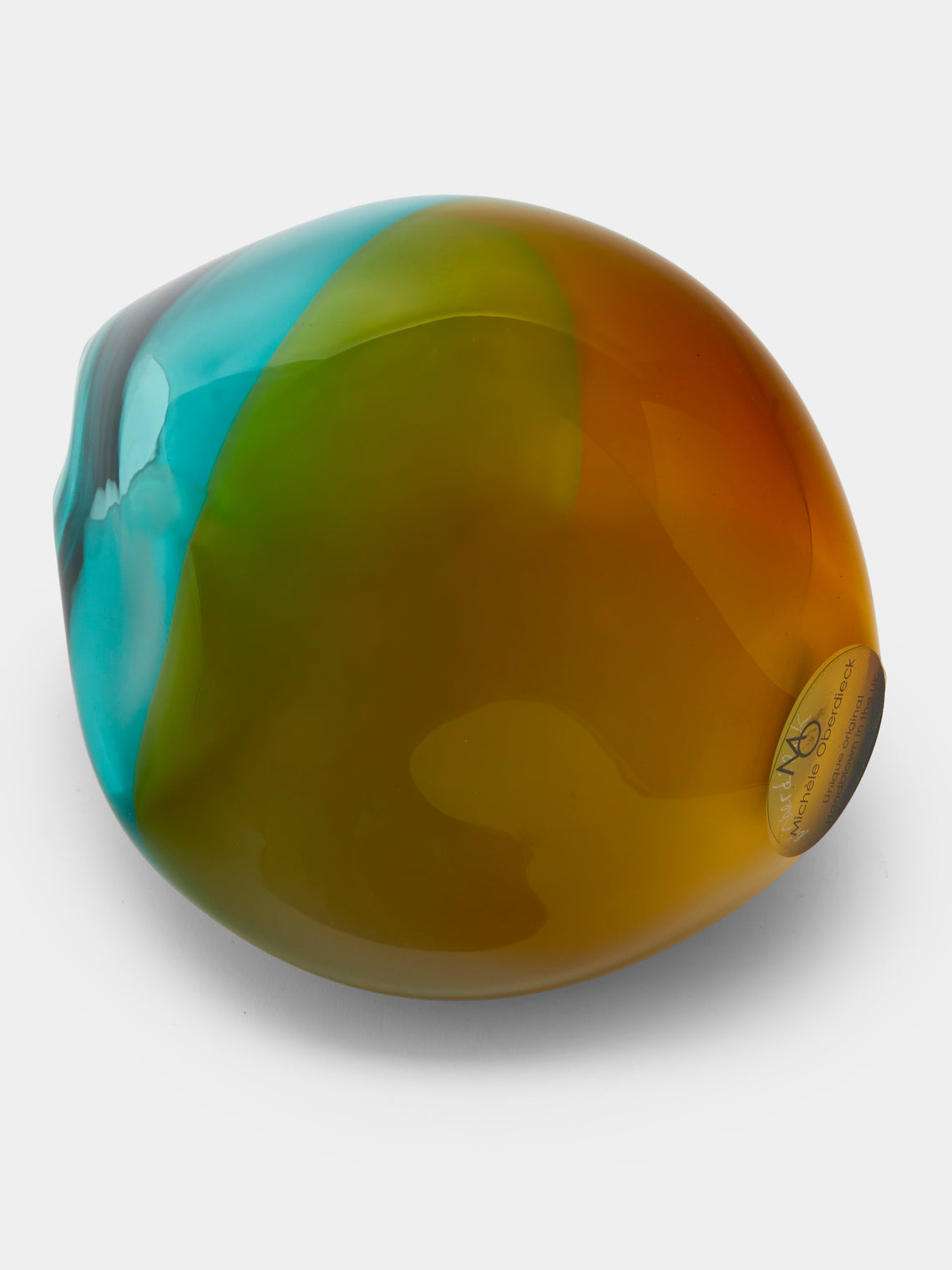 Michele Oberdieck - Ostfriesia Hand-Blown Glass Vase (8in/20cm) - Green - ABASK