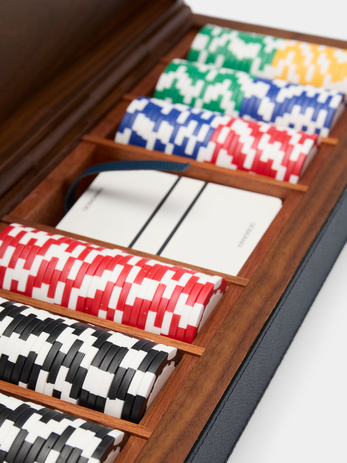 Giobagnara - Wood Poker Set - Navy - ABASK