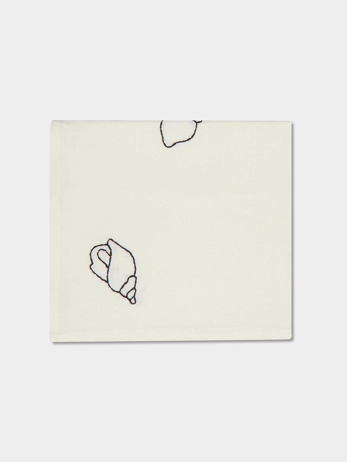 Oeuvres Sensibles - Hand-Embroidered Linen Napkins (Set of 4) -  - ABASK - 