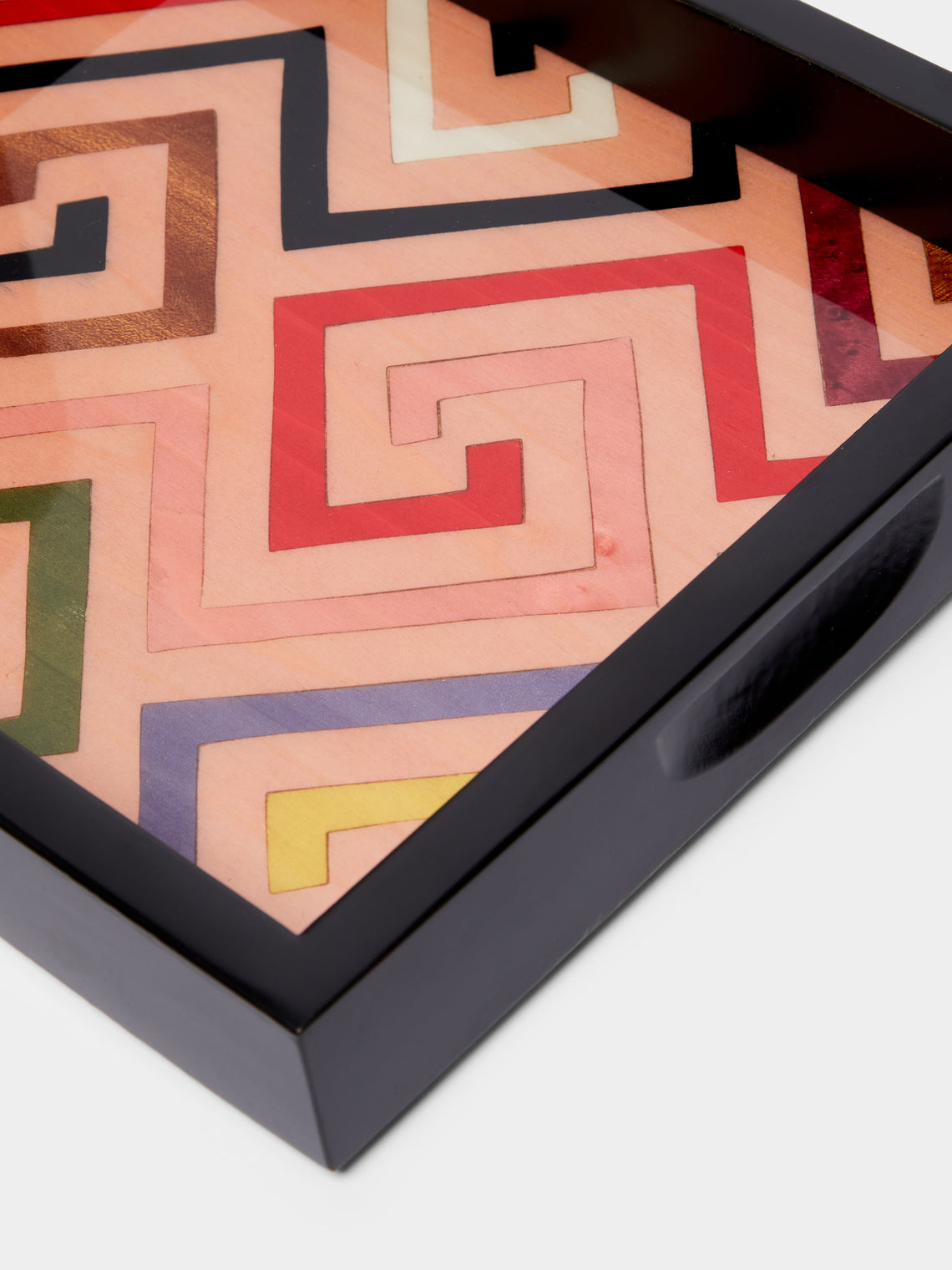 Biagio Barile - Labyrinth Wood Inlay Tray -  - ABASK