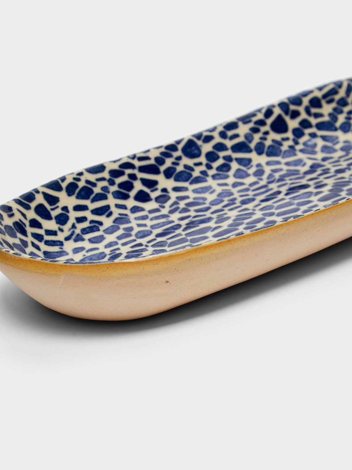 Terrafirma Ceramics - Hand-Printed Ceramic Small Canape Platter -  - ABASK