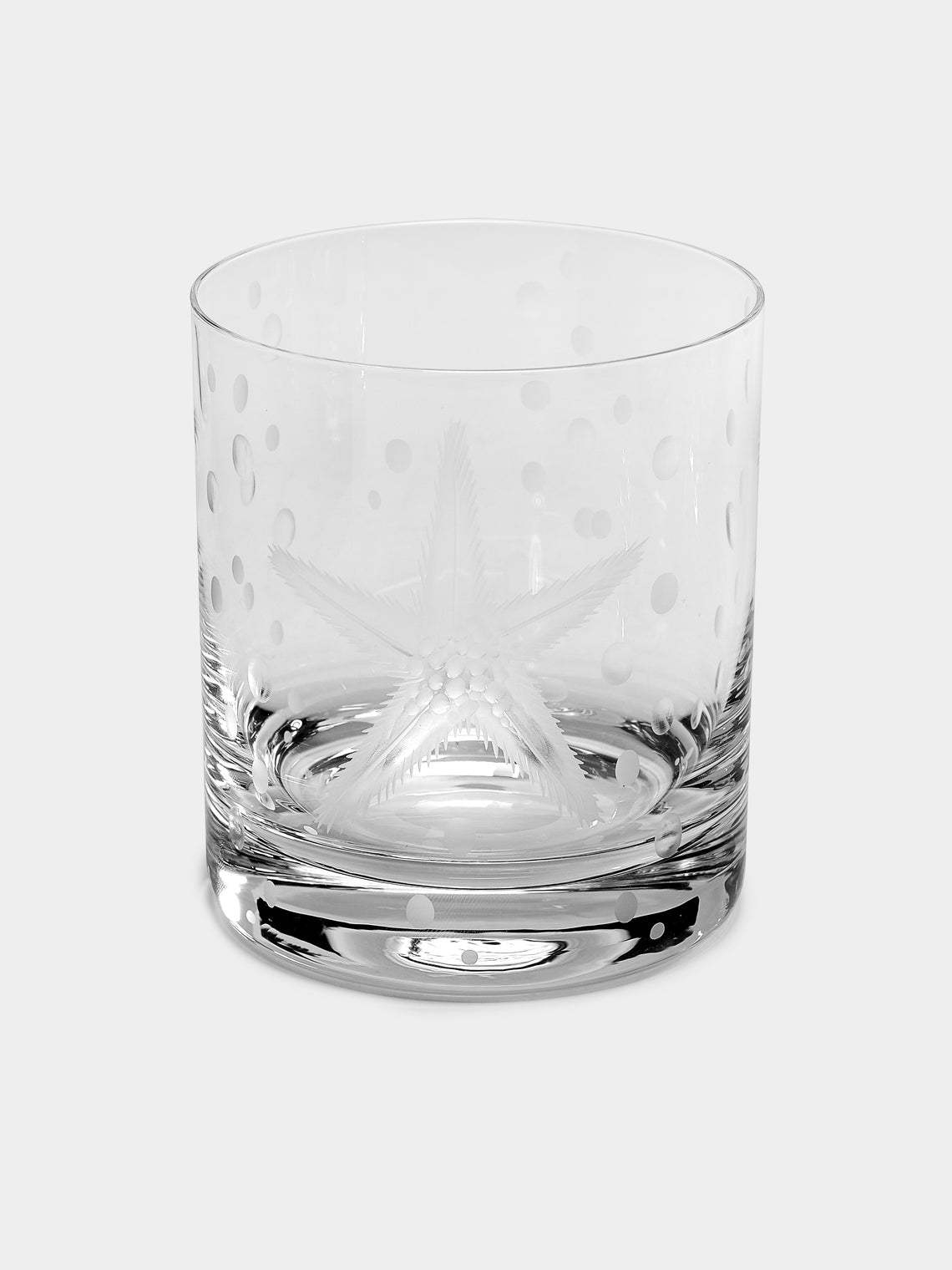 Artel - Sea Life Hand-Engraved Crystal Double Old Fashioned Glasses (Set of 6) -  - ABASK