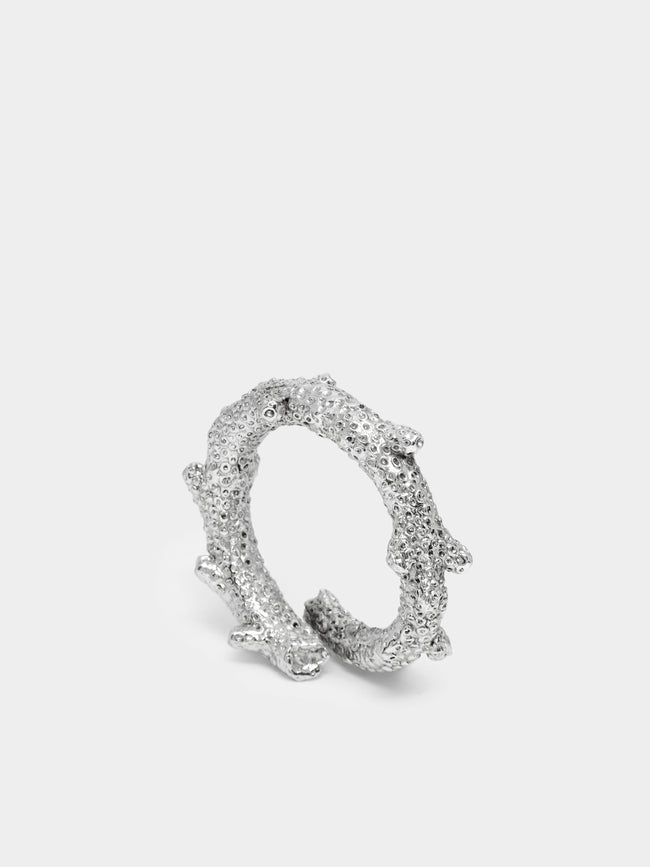 Objet Luxe - Silver-Plated Napkin Rings (Set of 4) -  - ABASK - 