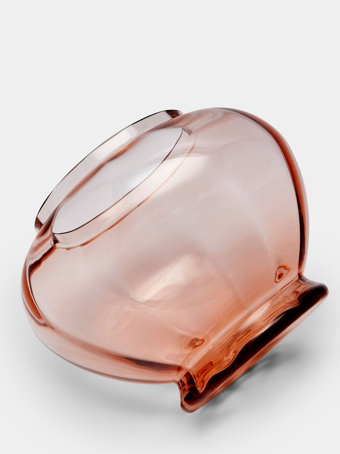 Antique and Vintage - Mid-Century Glass Vase - Pink - ABASK