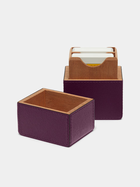 Giobagnara - Naples Leather Playing Cards Set - Purple - ABASK - 