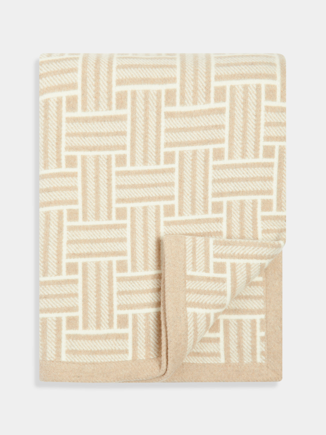 Johnstons of Elgin - Basket Weave Wool Blanket -  - ABASK
