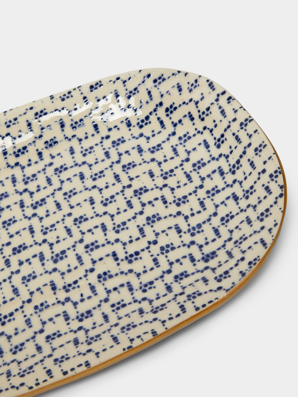 Terrafirma Ceramics - Hand-Printed Ceramic Small Fish Platter -  - ABASK
