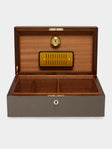 Giobagnara - Santiago Leather Large Humidor Case (80 Cigars) - Gray - ABASK  -  