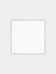 Los Encajeros - Escamas Embroidered Linen Napkins (Set of 4) -  - ABASK - 