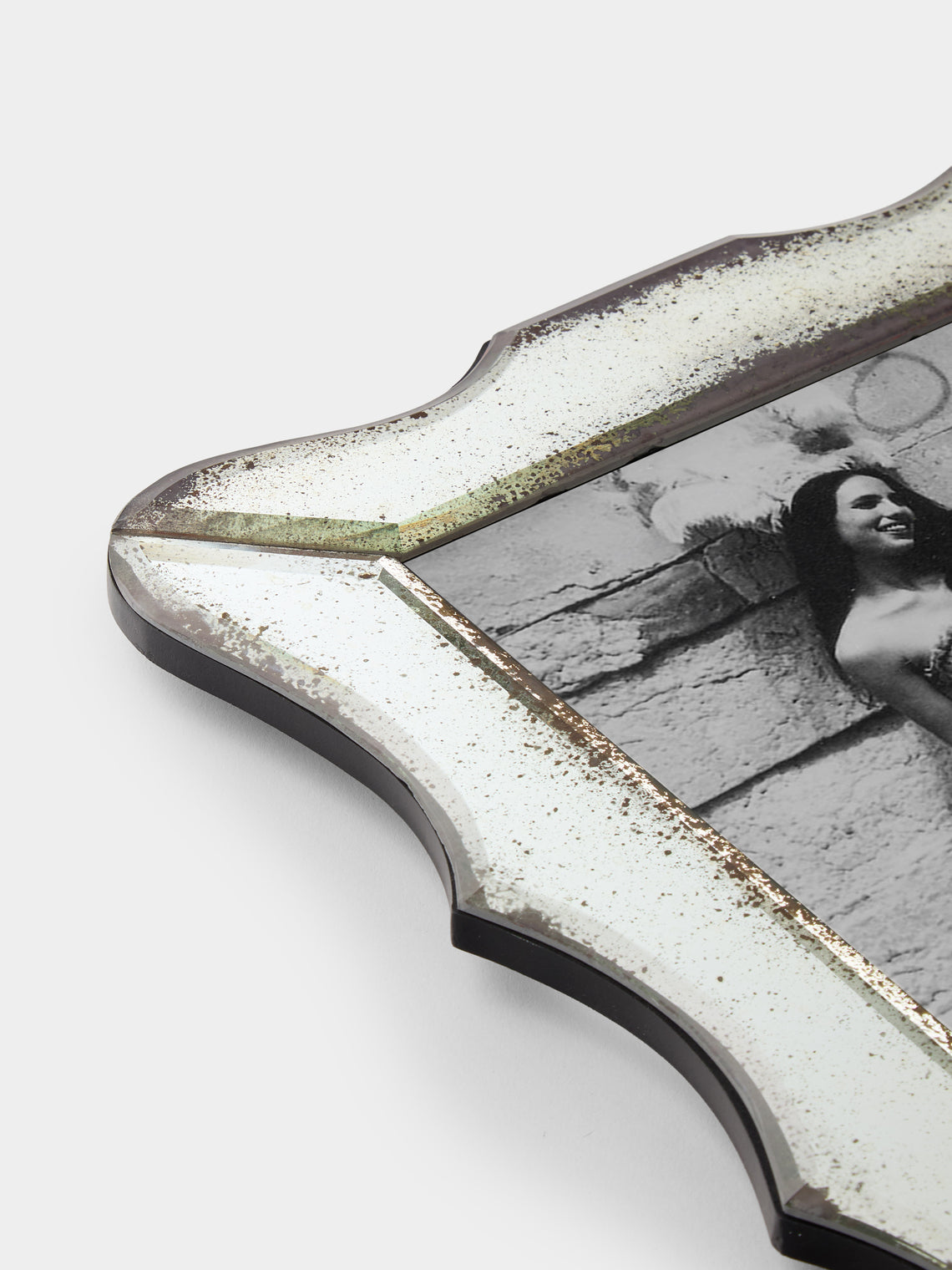 Borgo delle Tovaglie - Firenze Mirrored Glass Photo Frame - Silver - ABASK