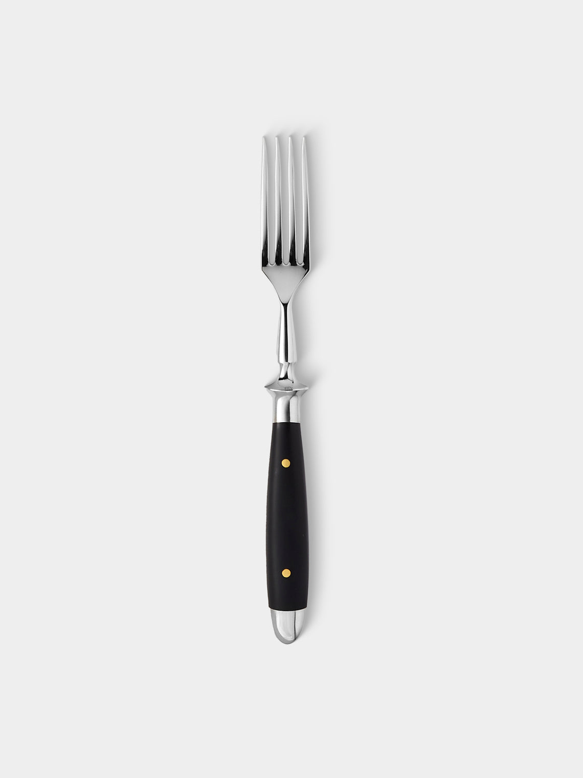 Eichenlaub - Resin Old German Starter / Dessert Cutlery (Set of 4 Pieces) - Black - ABASK