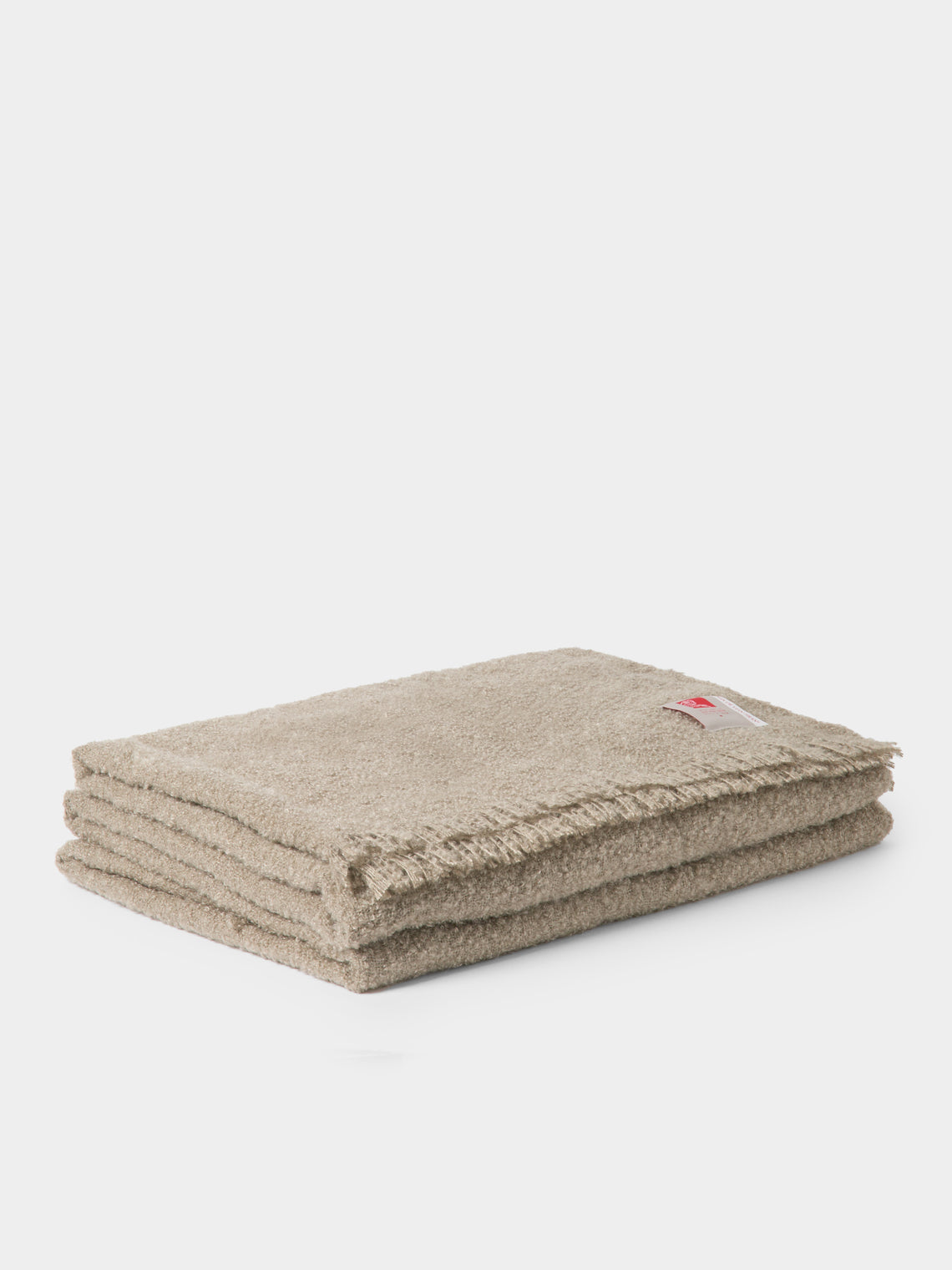 Brun de Vian-Tiran - Cirrus Handwoven Mohair Bed Blanket (108in/2.75m) - Beige - ABASK